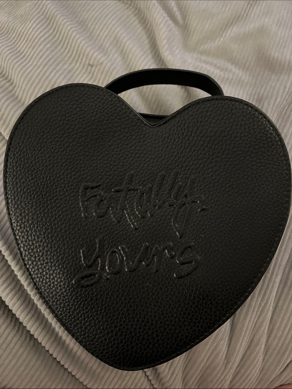 Melt Cosmetics Black Heart-Shaped Mini Bag- Bailey Sarian